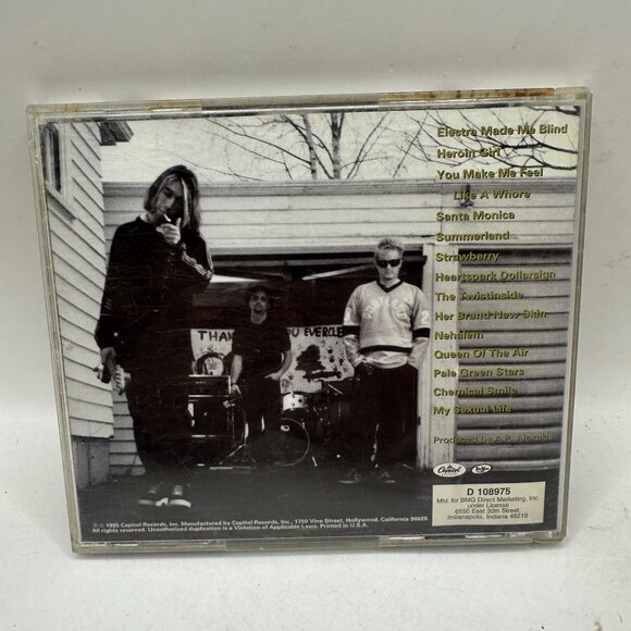 Everclear Sparkle And Fade CD Album 1995 Capitol Records Alternative Rock - Picture 2 of 3